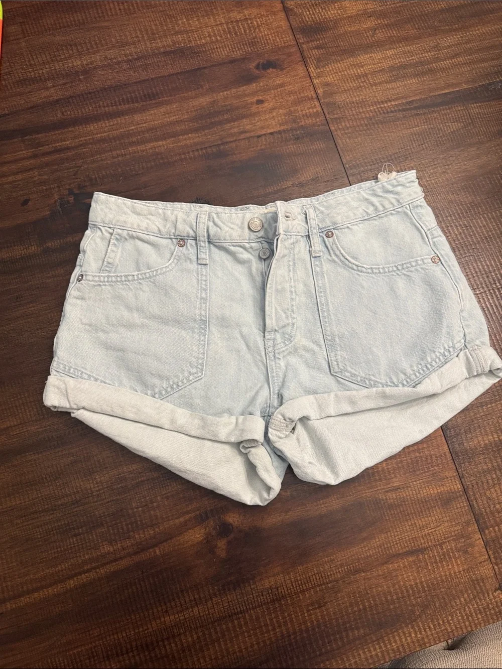Free People we the free beginner’s luck jean shorts - Picture 2 of 5